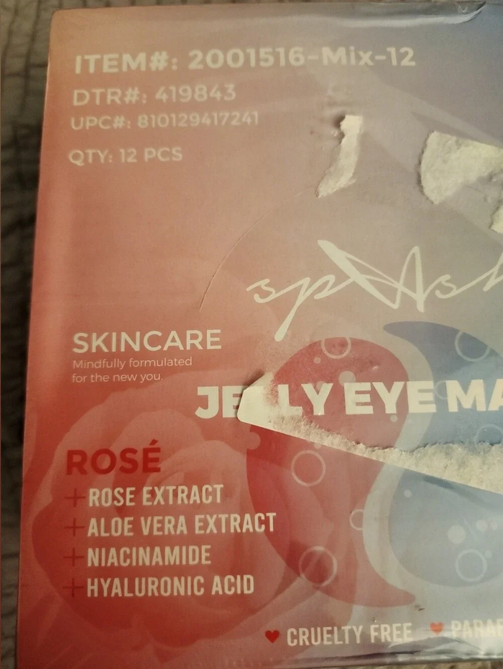 Jelly Eye Masks - Rose & Chilled (Red, Blue)